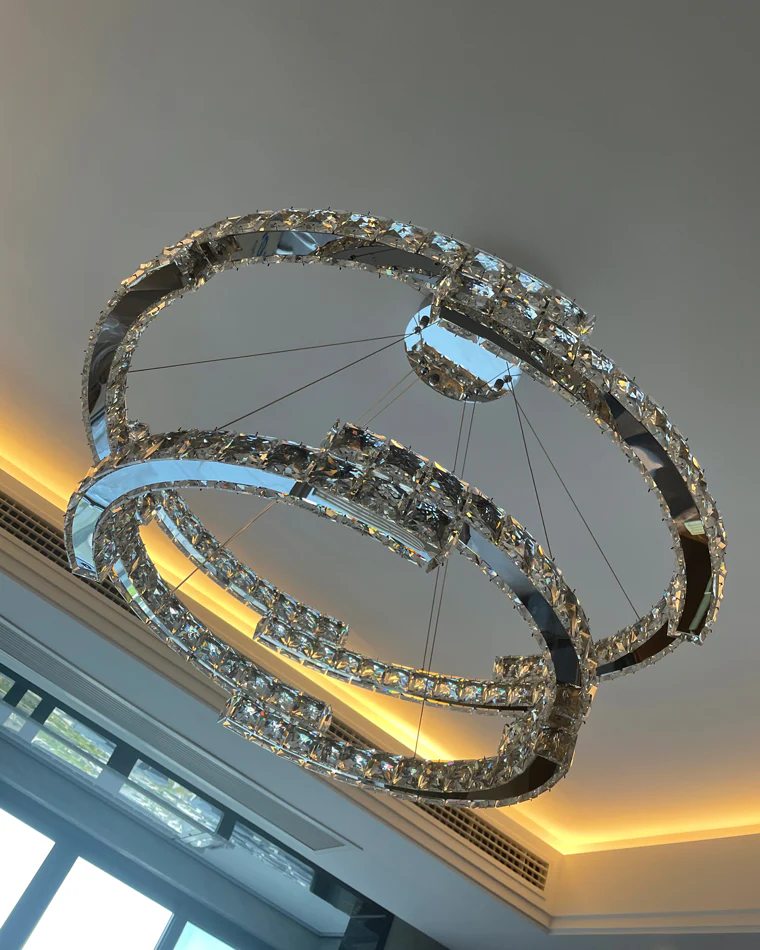 WOMO Circular Led Crystal Chandelier-WM2399 - Image 12