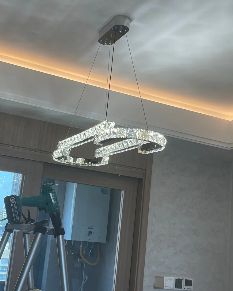 WOMO Circular Led Crystal Chandelier-WM2399 - Image 14