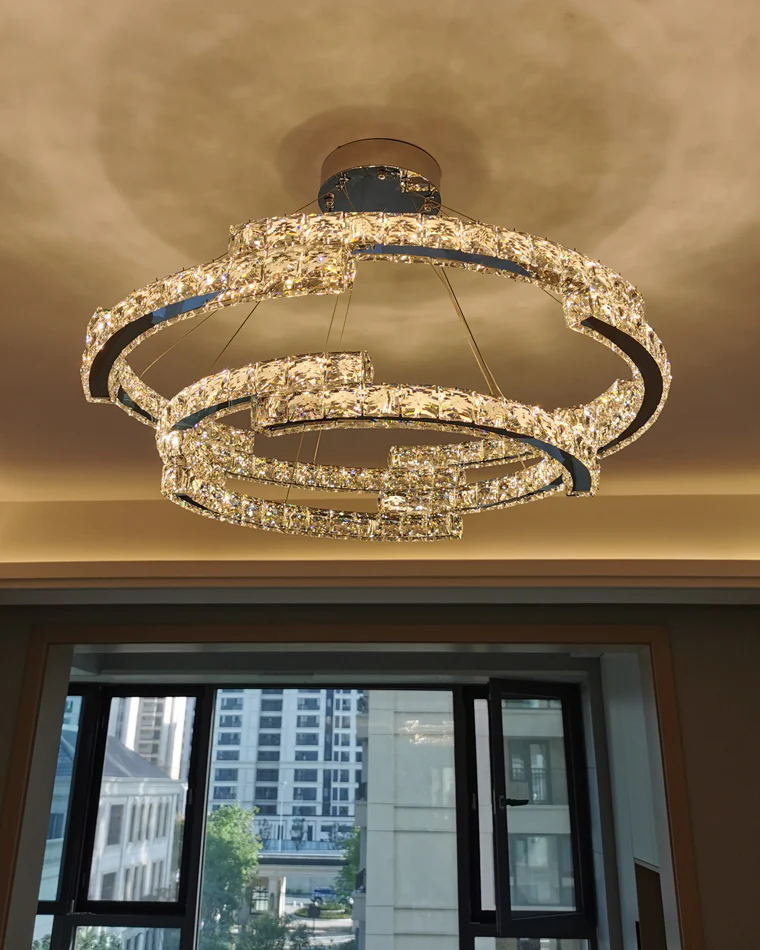 WOMO Circular Led Crystal Chandelier-WM2399 - Image 17