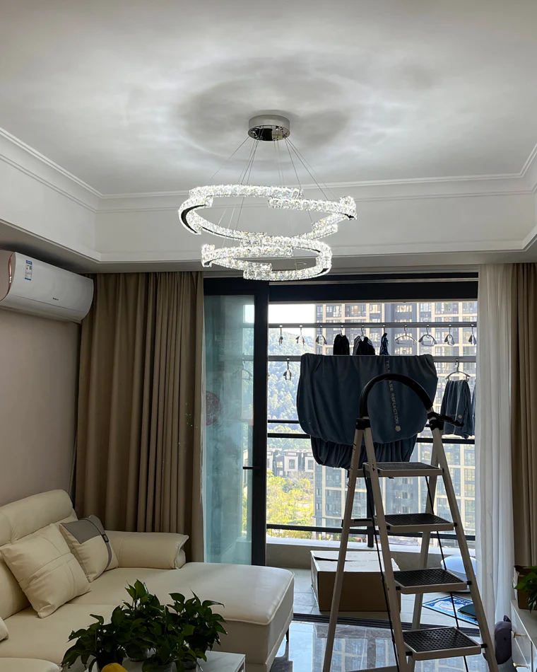 WOMO Circular Led Crystal Chandelier-WM2399 - Image 18