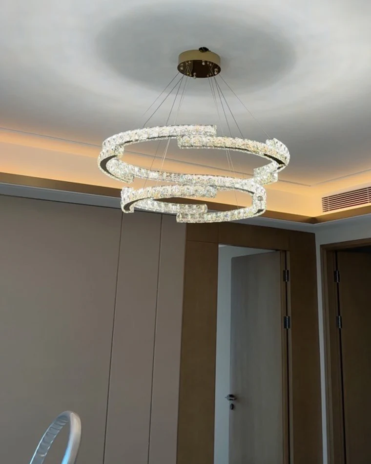 WOMO Circular Led Crystal Chandelier-WM2399 - Image 19