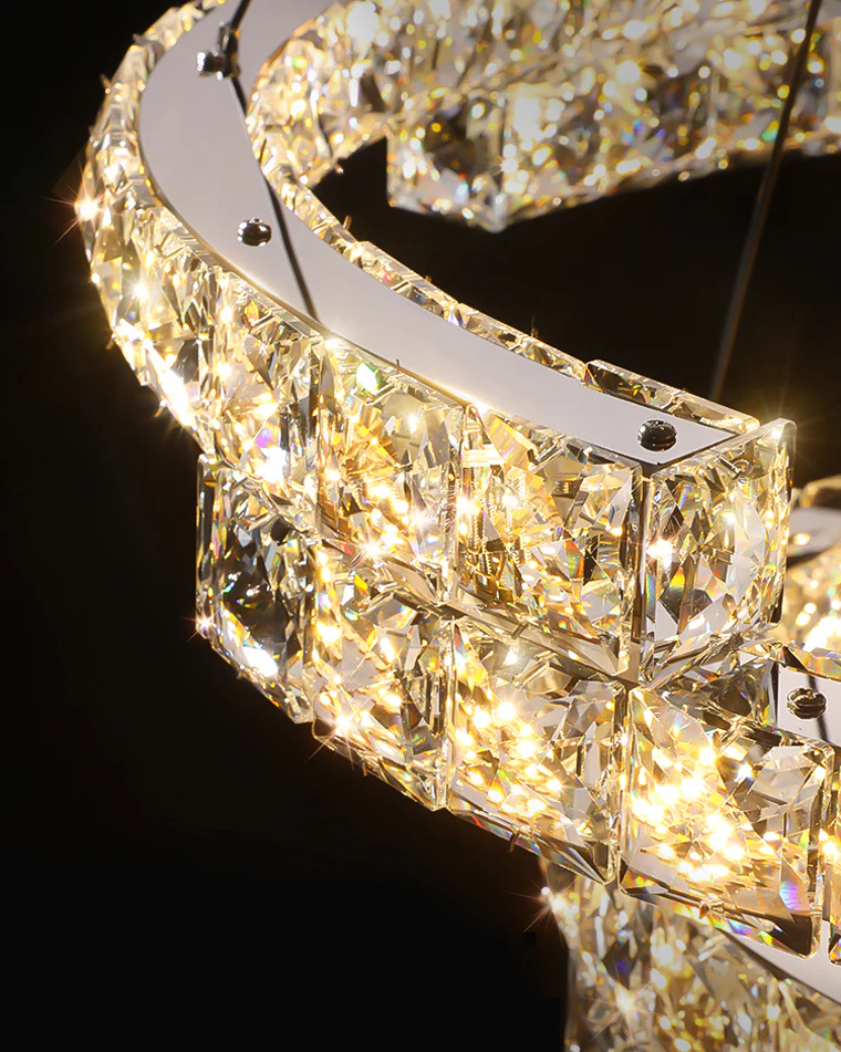 WOMO Circular Led Crystal Chandelier-WM2399 - Image 22