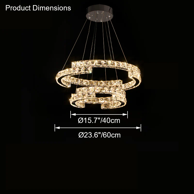 WOMO Circular Led Crystal Chandelier-WM2399 - Image 25