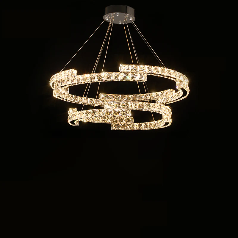 WOMO Circular Led Crystal Chandelier-WM2399 - Image 26