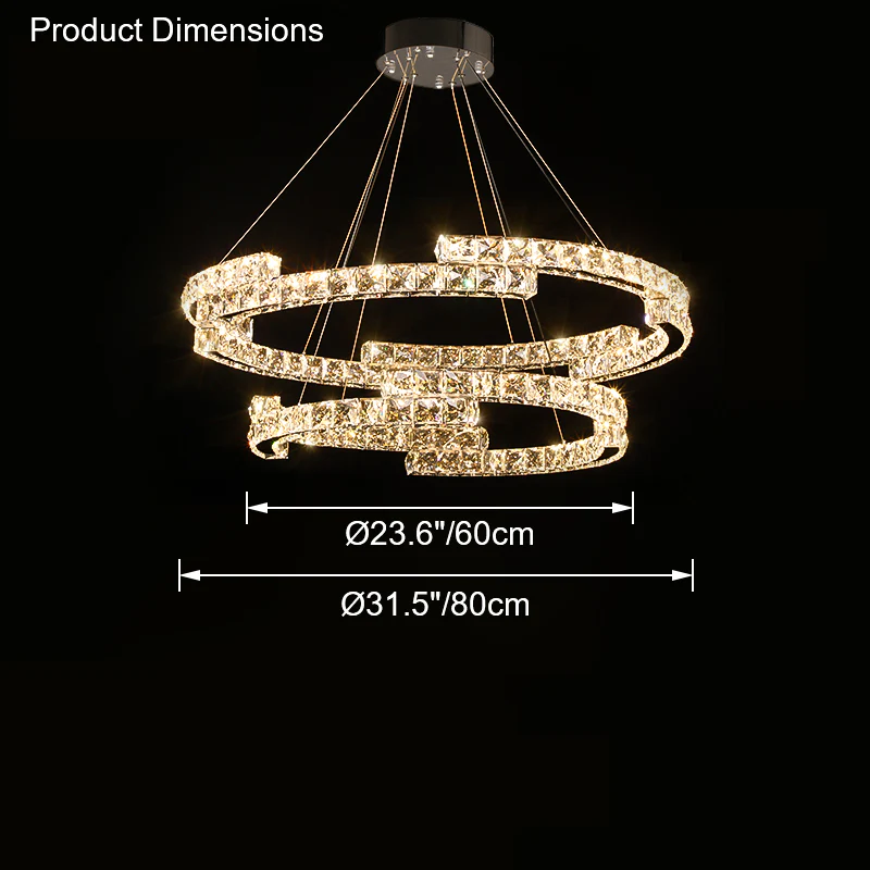 WOMO Circular Led Crystal Chandelier-WM2399 - Image 27