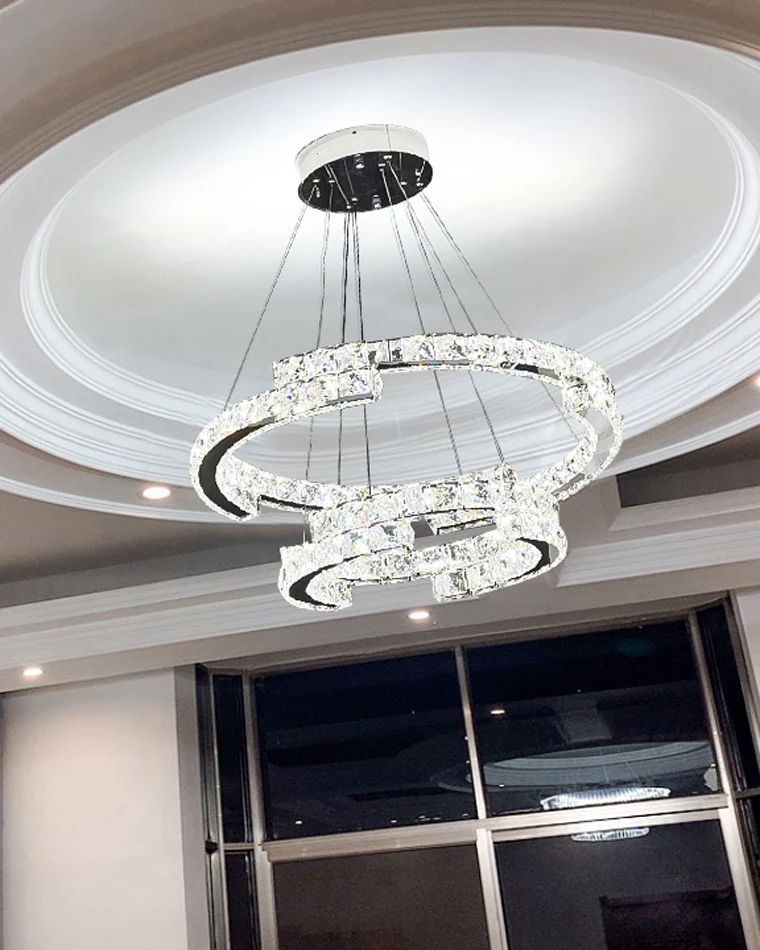 WOMO Circular Led Crystal Chandelier-WM2399 - Image 3