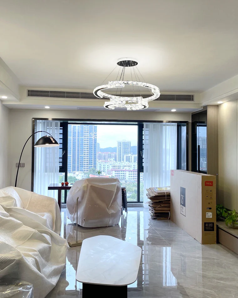 WOMO Circular Led Crystal Chandelier-WM2399 - Image 5