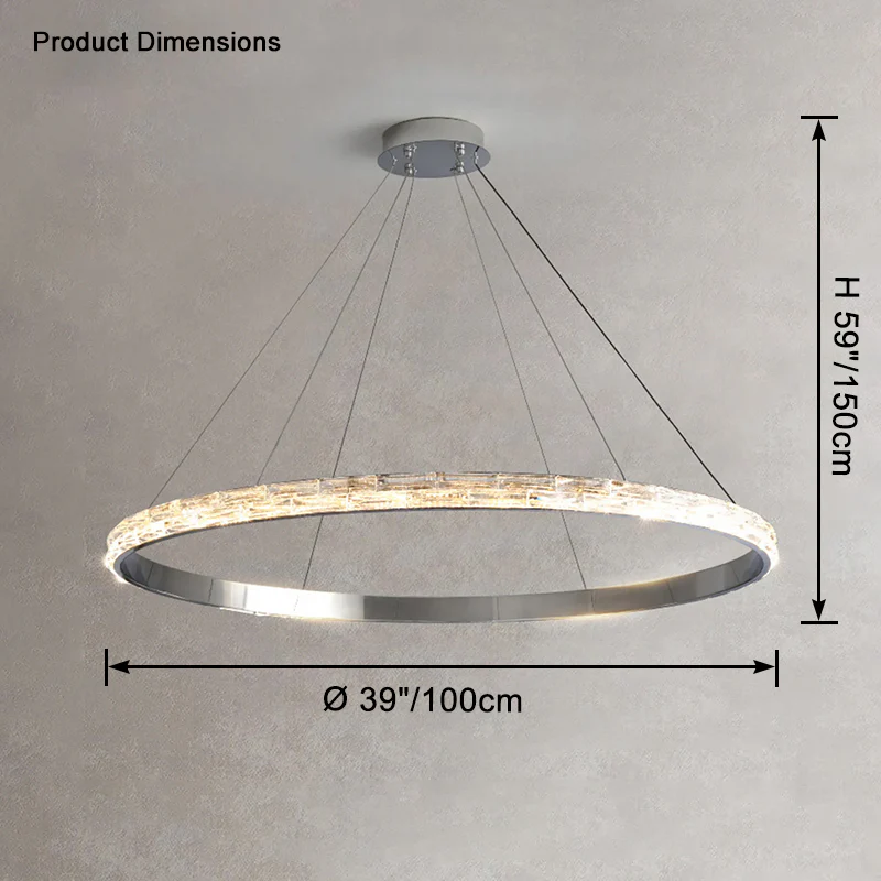WOMO Circular Led Crystal Chandelier-WM2491a - Image 13