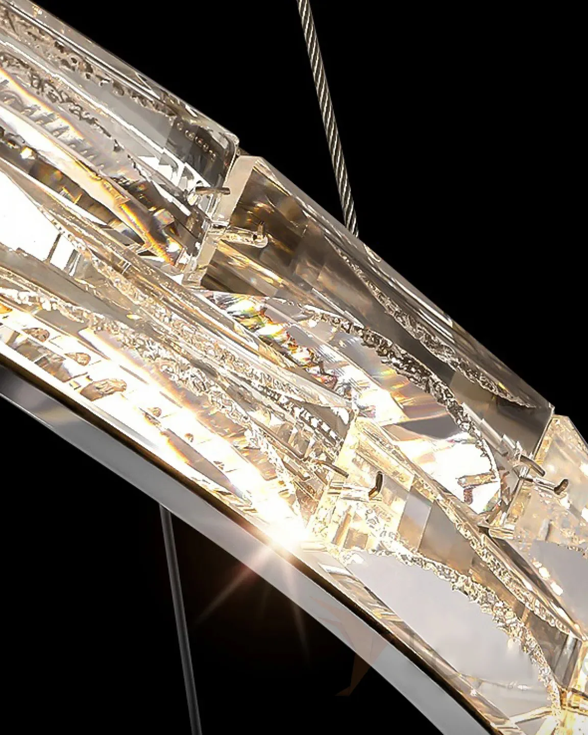WOMO Circular Led Crystal Chandelier-WM2491a - Image 7