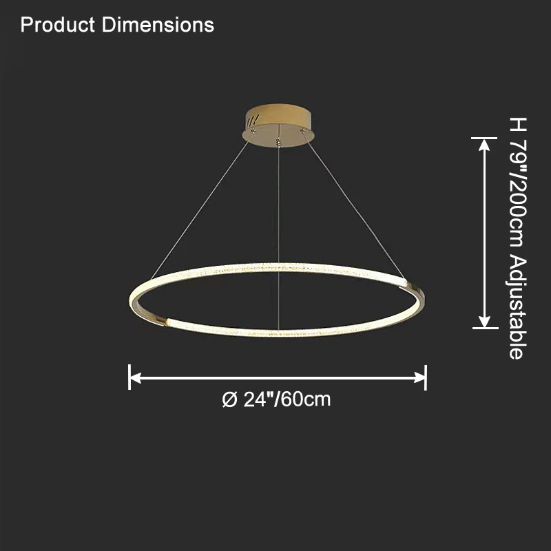 WOMO Circular Led Chandelier-WM2724 - Image 10