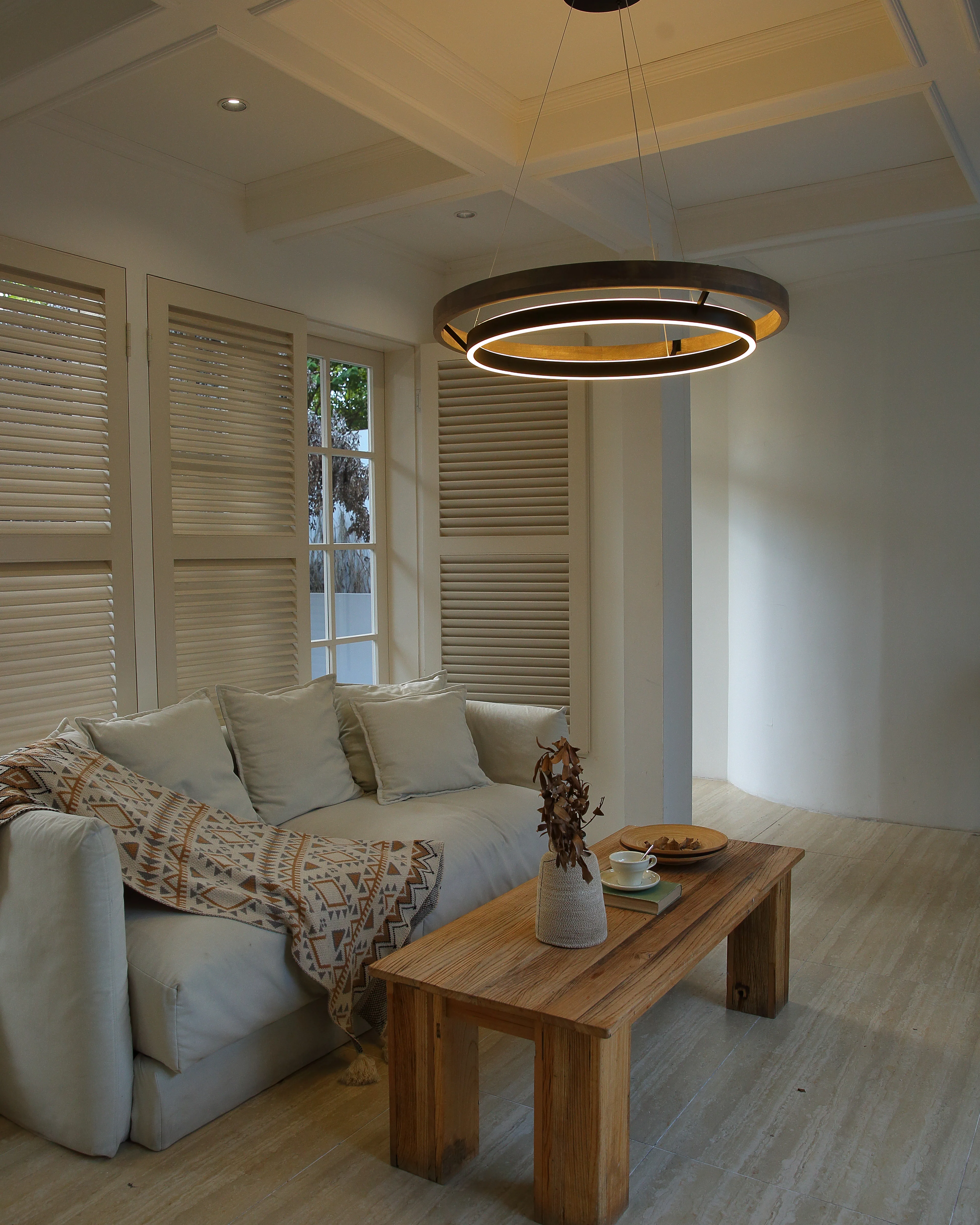 WOMO Circular Led Wood Chandelier-WM2492 - Image 42