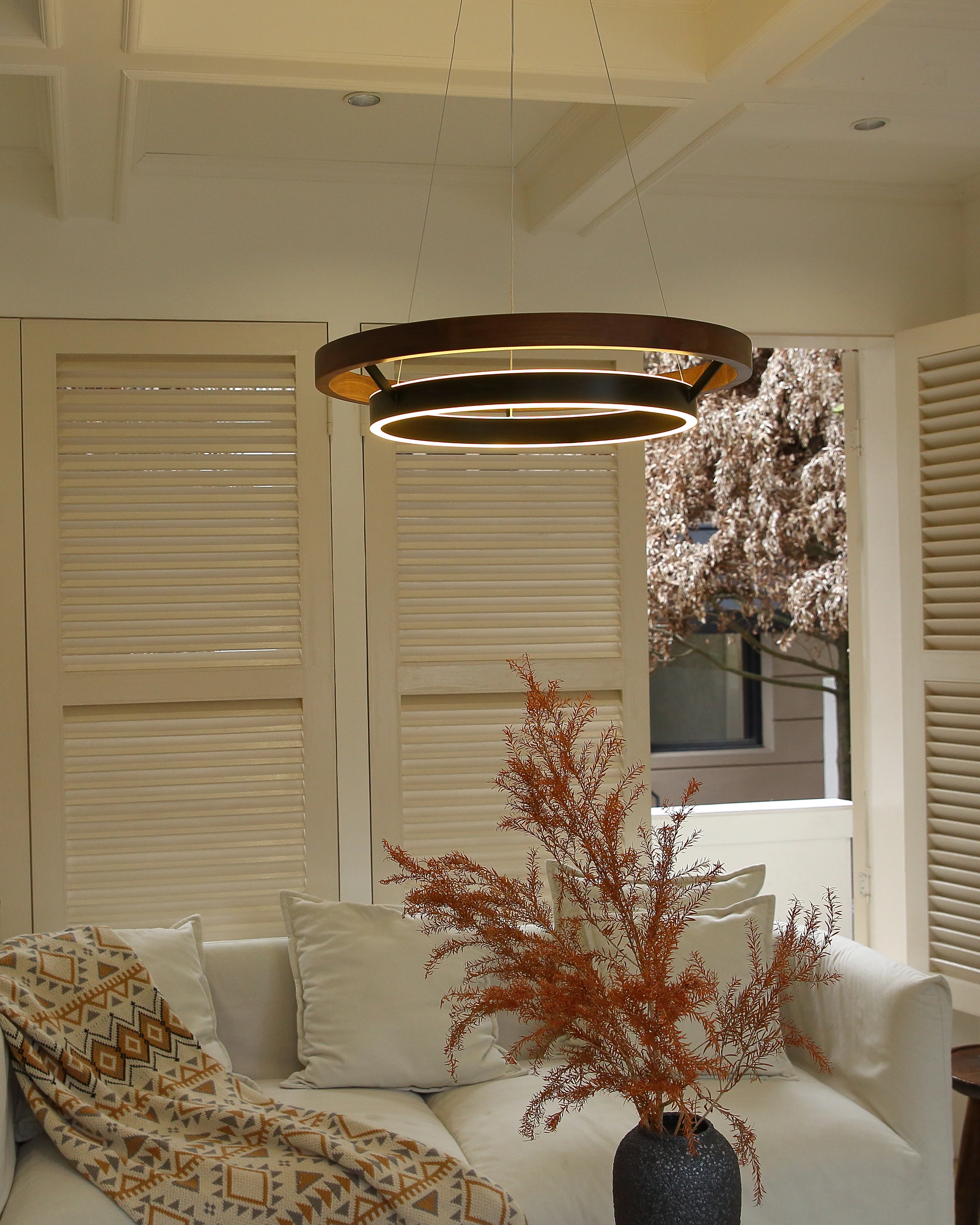 WOMO Circular Led Wood Chandelier-WM2492 - Image 45