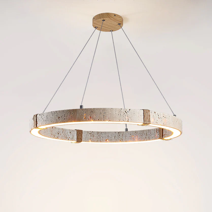 WOMO Circular Travertine Chandelier-WM3061 - Image 10