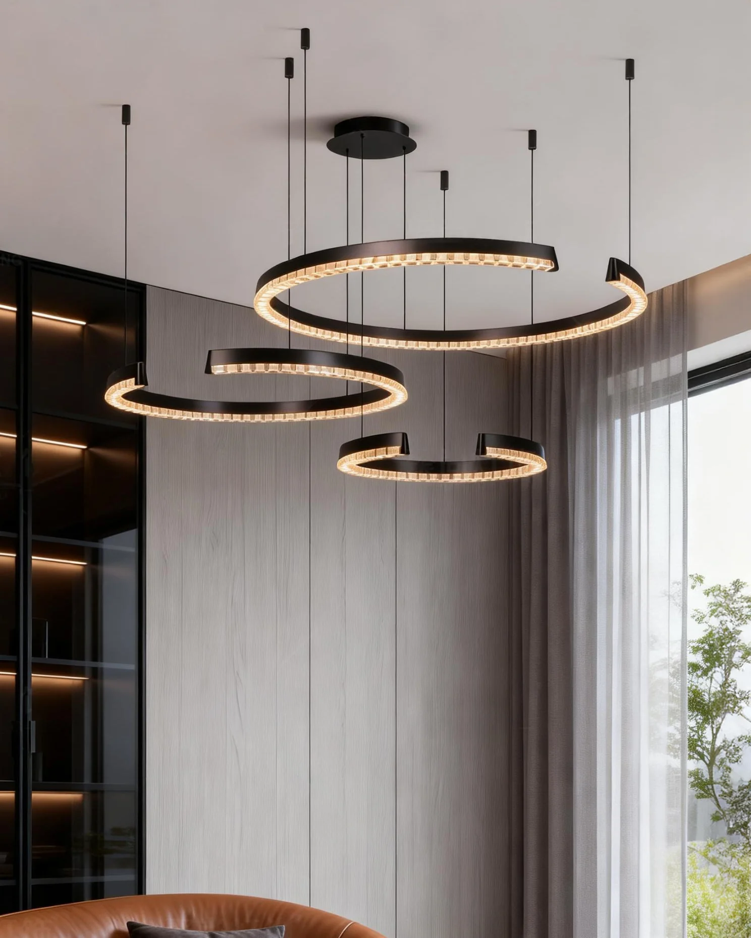 WOMO Circular Up Down Led Chandelier-WM3214 - Image 3