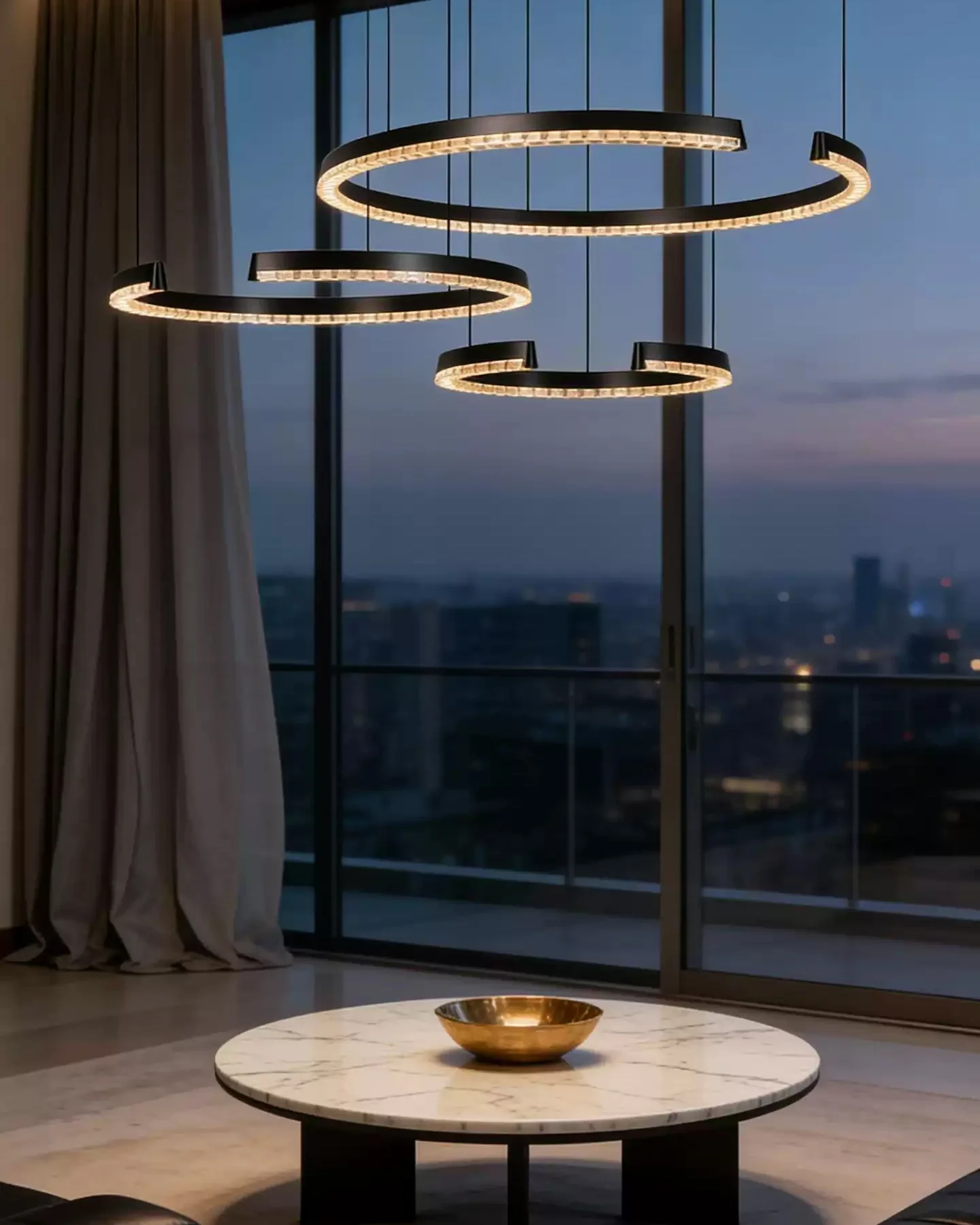 WOMO Circular Up Down Led Chandelier-WM3214 - Image 9