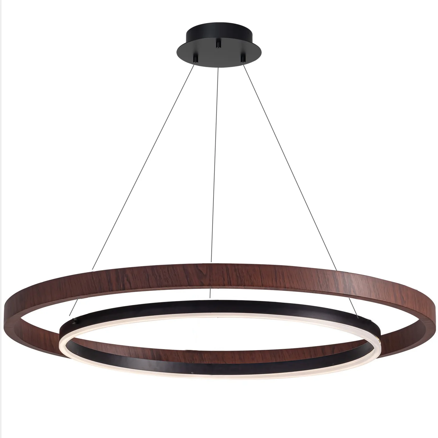 WOMO Circular Wood Led Chandelier-WM2492 - Image 10