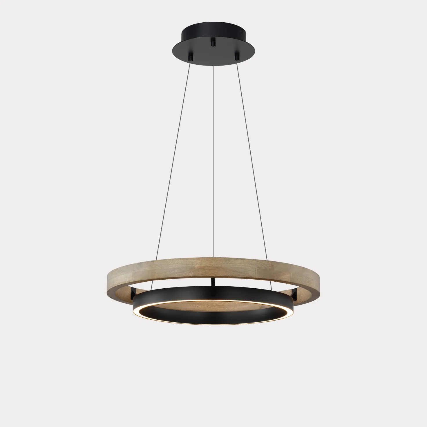 WOMO Circular Wood Led Chandelier-WM2492 - Image 11