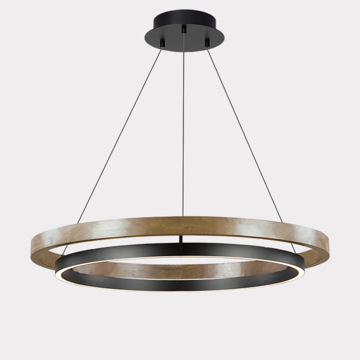 WOMO Circular Wood Led Chandelier-WM2492 - Image 14