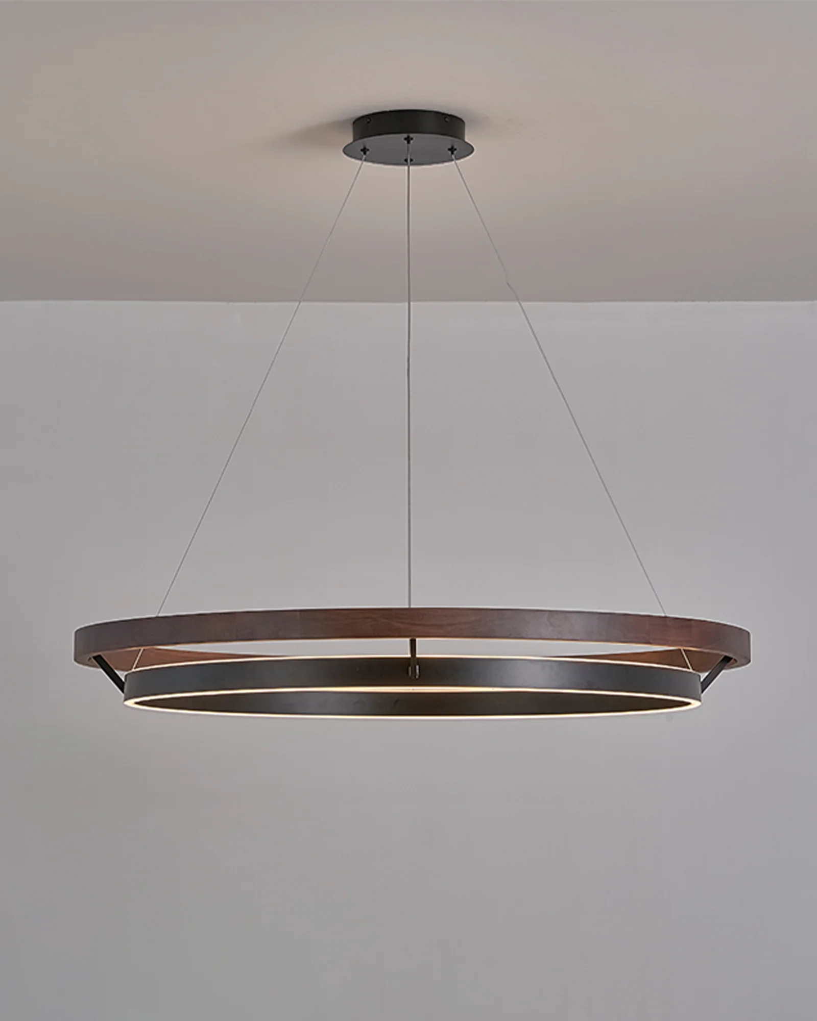 WOMO Circular Wood Led Chandelier-WM2492 - Image 17