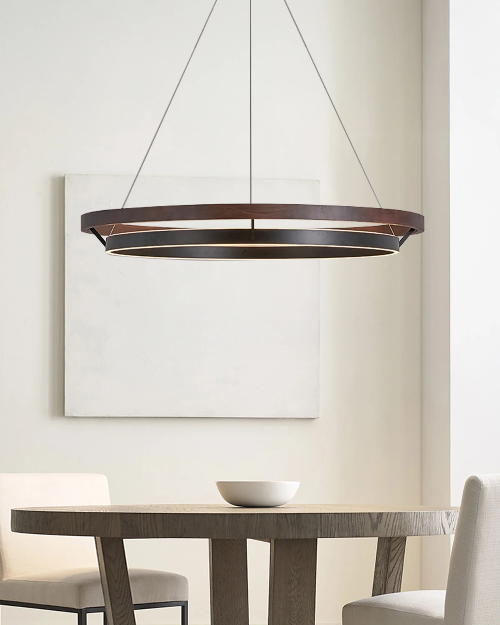 WOMO Circular Wood Led Chandelier-WM2492 - Image 20