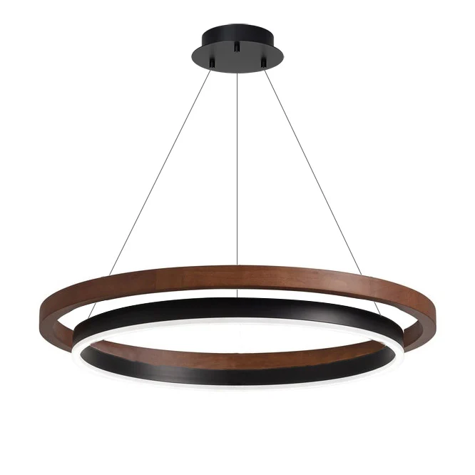 WOMO Circular Wood Led Chandelier-WM2492 - Image 9
