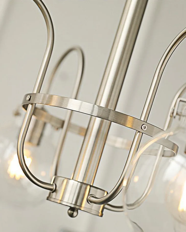 WOMO Clear Glass Globe Arm Chandelier-WM2719 - Image 15