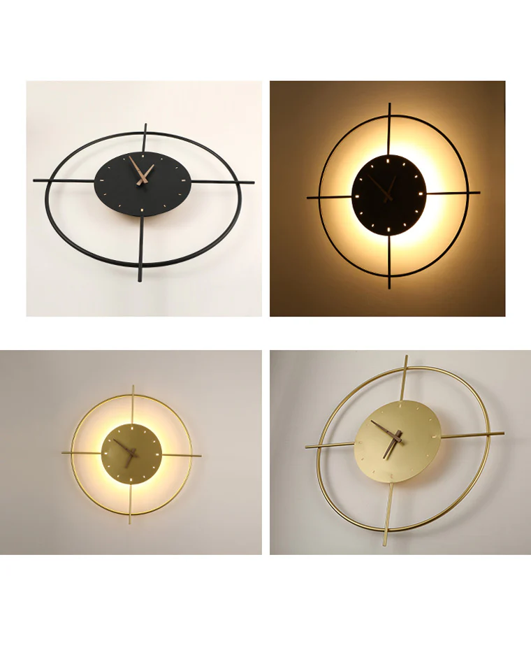 WOMO Wall Clock with Led Light-WM6085 - Image 21