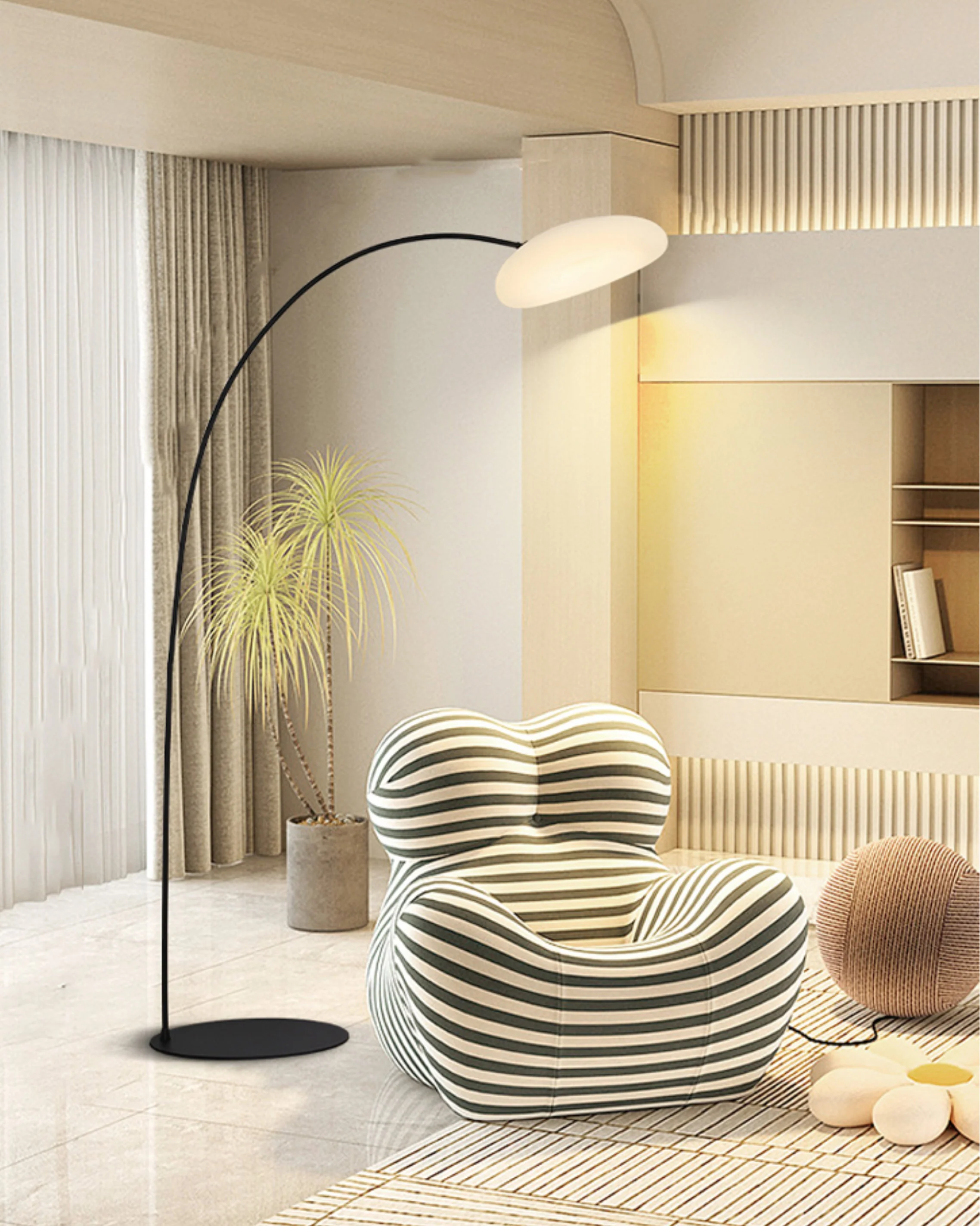 WOMO Cloud Arc Floor Lamp-WM7084 - Image 15
