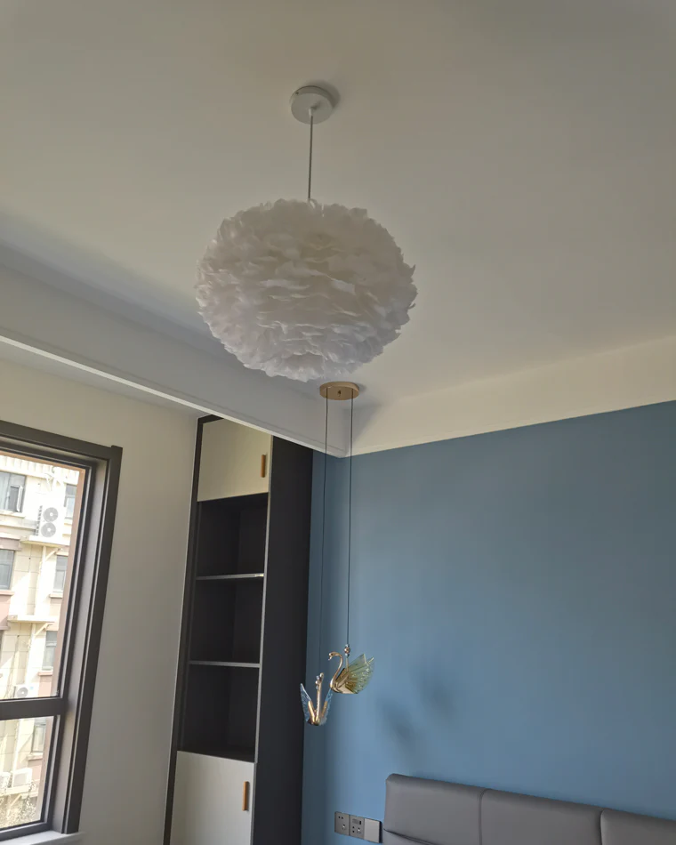 WOMO Feather Cloud Pendant Light-WM2217 - Image 12