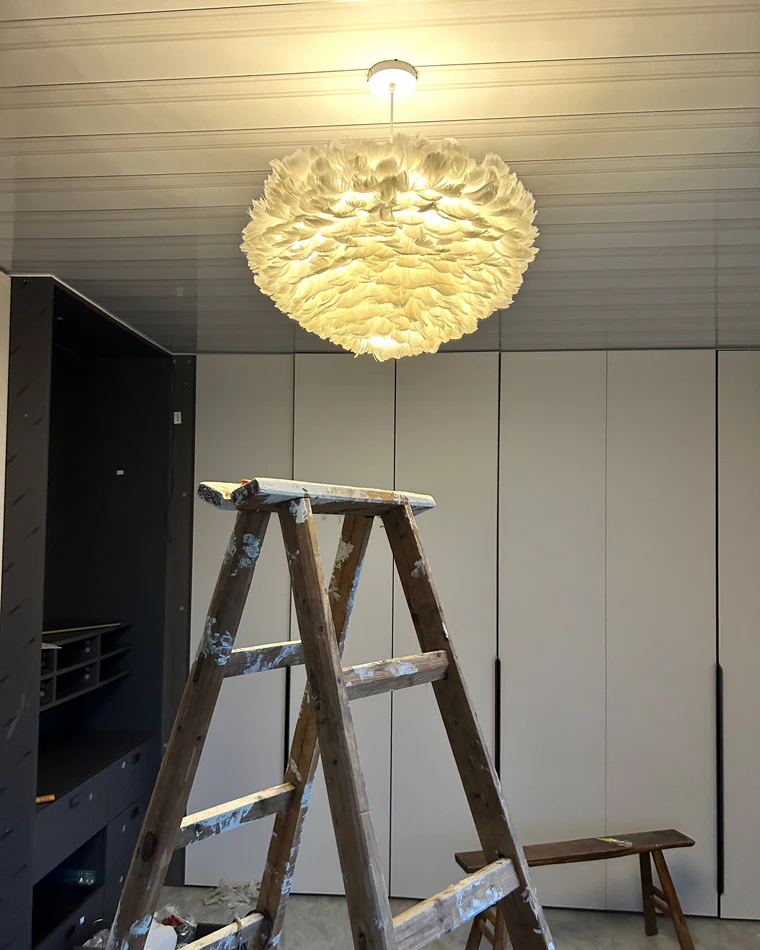 WOMO Feather Cloud Pendant Light-WM2217 - Image 18