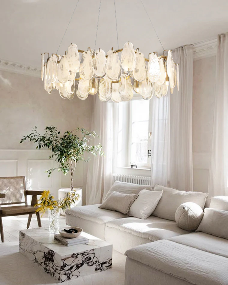 WOMO Cloud Glass Round Chandelier-WM2353 - Image 2