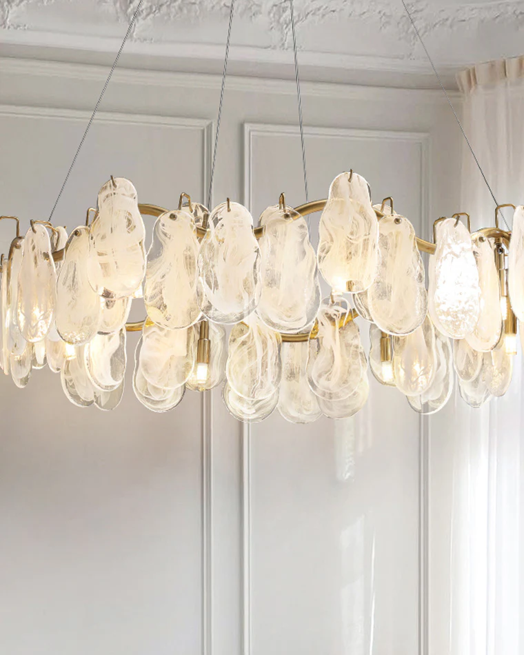WOMO Cloud Glass Round Chandelier-WM2353 - Image 3