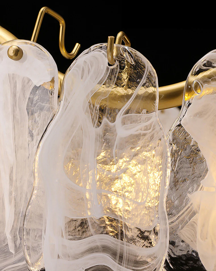 WOMO Cloud Glass Round Chandelier-WM2353 - Image 4