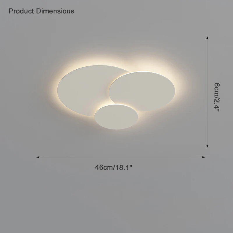 WOMO Round Flat Flush Mount Ceiling Light-WM1085 - Image 16