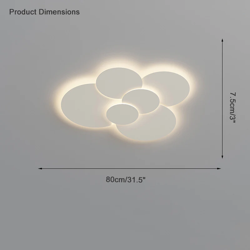 WOMO Round Flat Flush Mount Ceiling Light-WM1085 - Image 20
