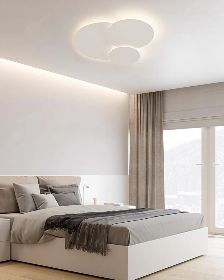 WOMO Round Flat Flush Mount Ceiling Light-WM1085 - Image 6
