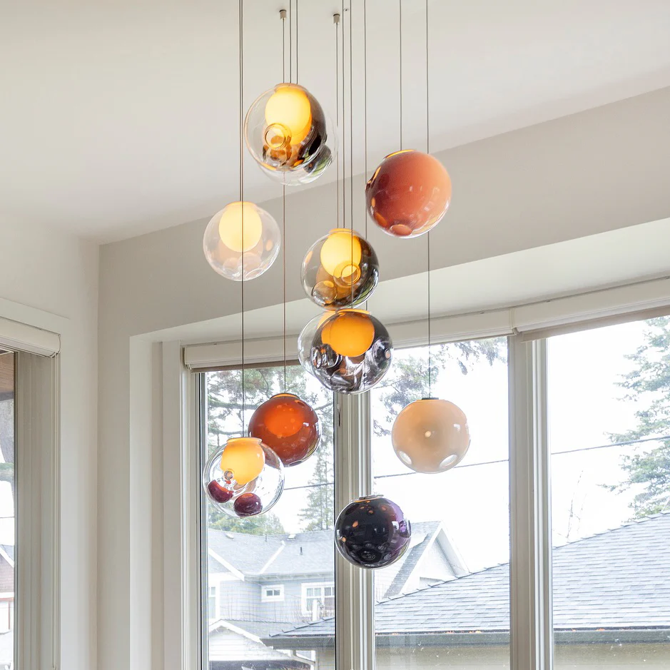 WOMO Cluster Globe Glass Pendant Light-WM3002 - Image 19