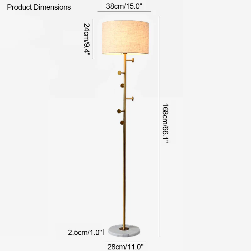 WOMO Coat Rack Tree Floor Lamp-WM7065 - Image 25
