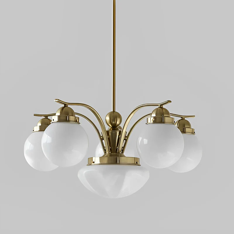 WOMO Coloured Glass Globe Arm Chandelier-WM2785 - Image 29