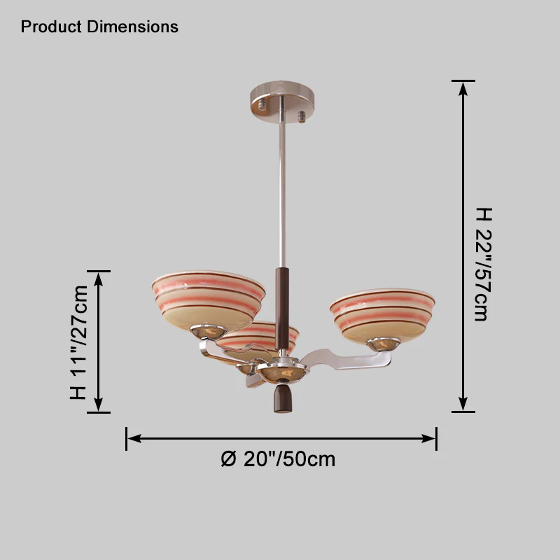 WOMO Colored Glass Bowl Up Light Chandelier-WM2605 - Image 10