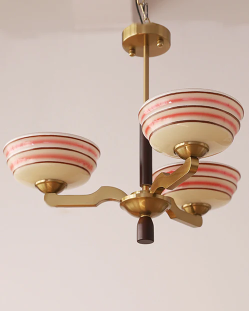 WOMO Colored Glass Bowl Up Light Chandelier-WM2605 - Image 5