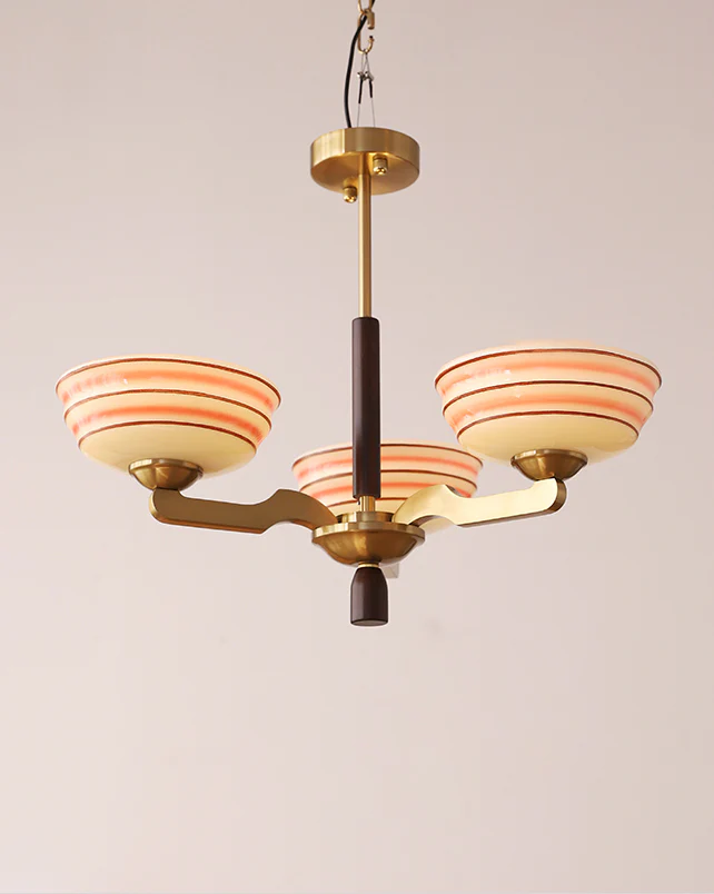 WOMO Colored Glass Bowl Up Light Chandelier-WM2605 - Image 7