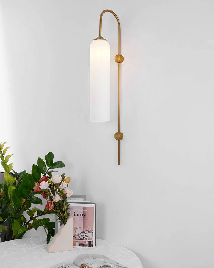 WOMO Colored Glass Cylinder Arched Wall Sconce-WM6109 - Image 18