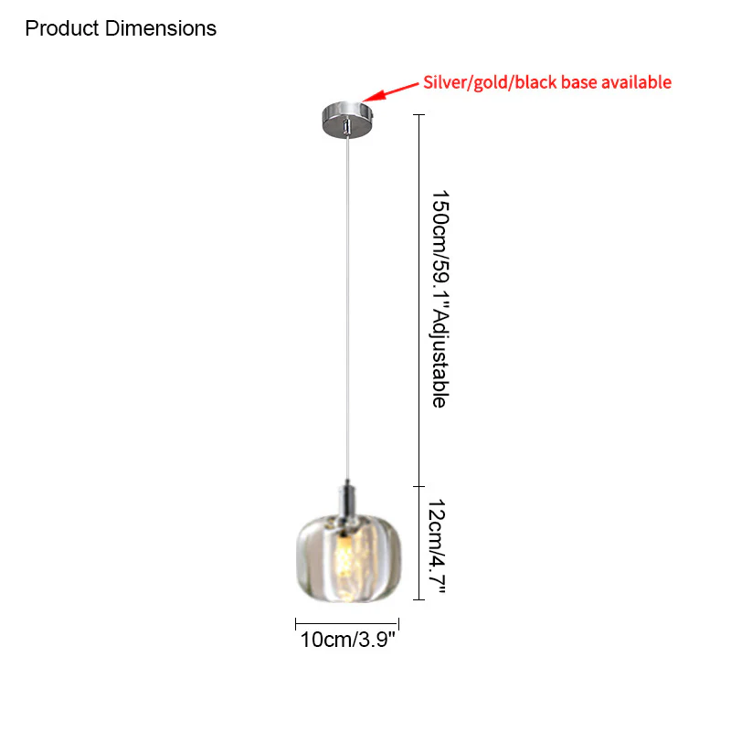 WOMO Colored Glass Multi Pendant Chandelier-WM2111a - Image 17