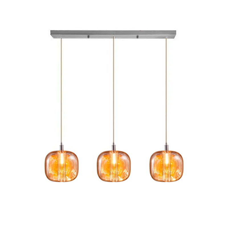WOMO Colored Glass Multi Pendant Chandelier-WM2111a - Image 24