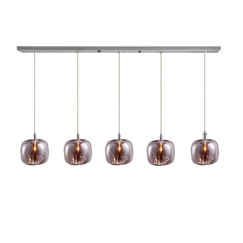WOMO Colored Glass Multi Pendant Chandelier-WM2111a - Image 34