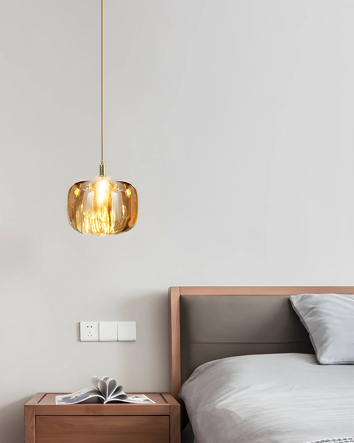 WOMO Colored Glass Multi Pendant Chandelier-WM2111a - Image 8