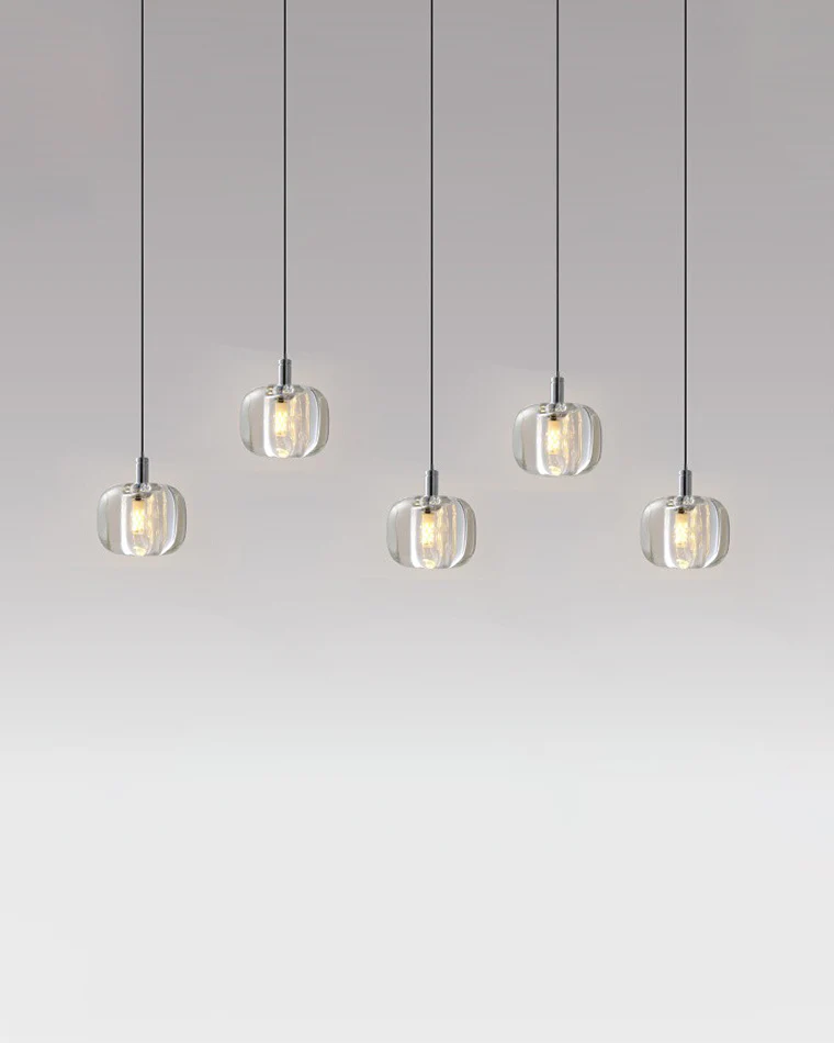 WOMO Colored Glass Multi Pendant Chandelier-WM2111a - Image 9