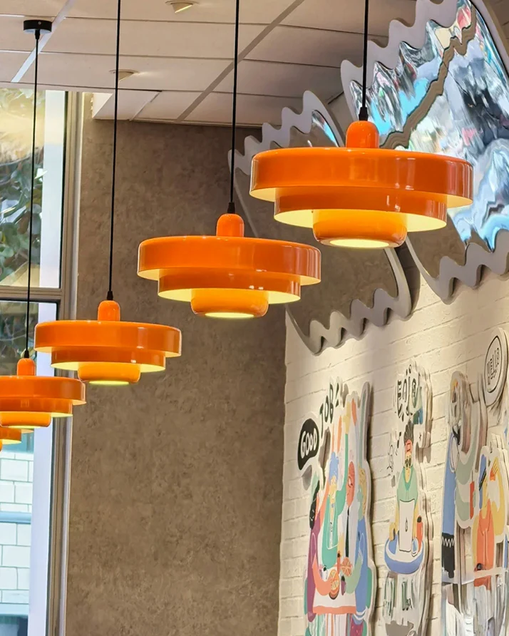 WOMO Colorful 3 Tiered Pendant Light-WM3069 - Image 6