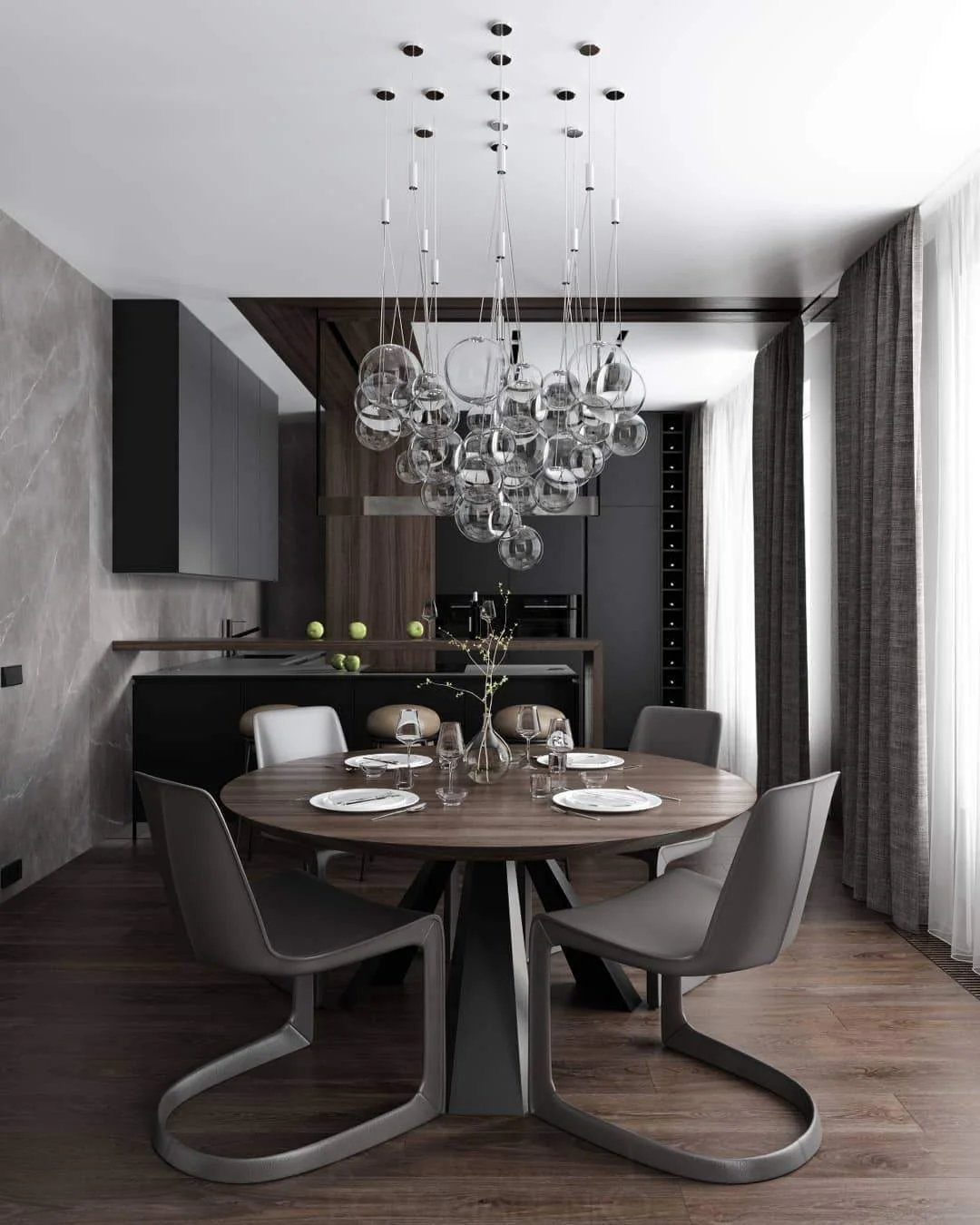 WOMO Cluster Glass Bubble Chandelier -WM2680 - Image 7